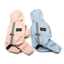 Pet Dog Raincoat Reflective Hooded Clothes Waterproof Jumpsiut Jacket Fashion Outdoor Breathable Clothes for Small Medium Dogs