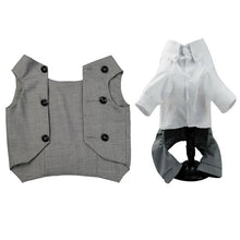 Dog Tuxedo Suit For Small Medium Breed Formal Tuxedo Vest With Bow Tie Dog Clothes Gentleman Pet Wedding Birthday Party Costume