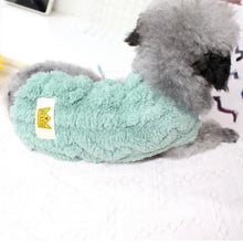 Fleece Pullover Pet Clothes Cute Wavy Double-sided Puppy Kitten Coats Sweater for Small Medium Dogs Cats Warm Winter Outfit