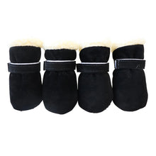 4 Pcs/Sets Winter Dog Shoes For Small Dogs Warm Fleece Puppy Pet Shoes Waterproof Dog Snow Boots Chihuahua Teddy Yorkie Shoes