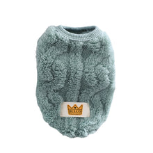 Fleece Pullover Pet Clothes Cute Wavy Double-sided Puppy Kitten Coats Sweater for Small Medium Dogs Cats Warm Winter Outfit