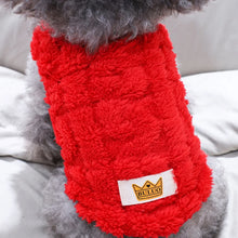 Fleece Pullover Pet Clothes Cute Wavy Double-sided Puppy Kitten Coats Sweater for Small Medium Dogs Cats Warm Winter Outfit