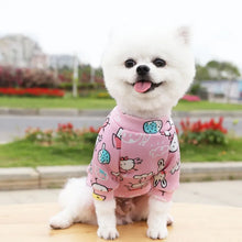 Animal Print Small Dog Hoodie Coat Winter Warm Pet Clothes for Chihuahua Shih Tzu Sweatshirt Puppy Cat Pullover Pets Clothing