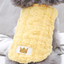 Fleece Pullover Pet Clothes Cute Wavy Double-sided Puppy Kitten Coats Sweater for Small Medium Dogs Cats Warm Winter Outfit