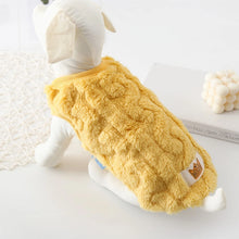 Fleece Pullover Pet Clothes Cute Wavy Double-sided Puppy Kitten Coats Sweater for Small Medium Dogs Cats Warm Winter Outfit