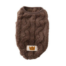 Fleece Pullover Pet Clothes Cute Wavy Double-sided Puppy Kitten Coats Sweater for Small Medium Dogs Cats Warm Winter Outfit