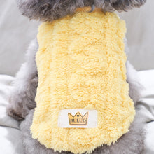 Fleece Pullover Pet Clothes Cute Wavy Double-sided Puppy Kitten Coats Sweater for Small Medium Dogs Cats Warm Winter Outfit
