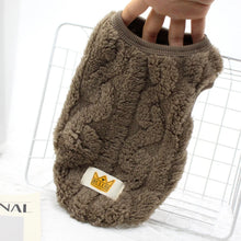 Fleece Pullover Pet Clothes Cute Wavy Double-sided Puppy Kitten Coats Sweater for Small Medium Dogs Cats Warm Winter Outfit