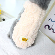 Fleece Pullover Pet Clothes Cute Wavy Double-sided Puppy Kitten Coats Sweater for Small Medium Dogs Cats Warm Winter Outfit