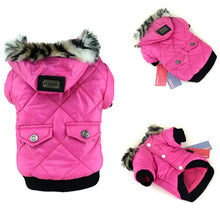 Winter Dog Clothes Warm Clothes Puppy Windproof Down Coat For Small Middle Dog Chihuahua Yorkshire Hooded Jacket Clothing
