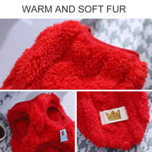 Fleece Pullover Pet Clothes Cute Wavy Double-sided Puppy Kitten Coats Sweater for Small Medium Dogs Cats Warm Winter Outfit