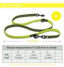 Truelove Pet Dog Leash Multi-function Reflective Hand Free Traction Rope  Suitable for Use with Collars and Chest Straps TLL2411