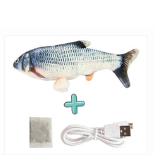 Cat USB Charger Toy Fish Interactive Electric floppy Fish Cat toy Realistic Pet Cats Chew Bite Toys Pet Supplies Cats dog toy