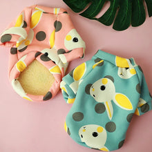 Animal Print Small Dog Hoodie Coat Winter Warm Pet Clothes for Chihuahua Shih Tzu Sweatshirt Puppy Cat Pullover Pets Clothing