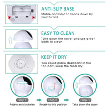 Iseebiz 3L Automatic Pet Feeder With Voice Record Pets Food Bowl For Medium Small Dog Cat LCD Screen Dispensers 4 Times One Day