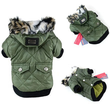 Winter Dog Clothes Warm Clothes Puppy Windproof Down Coat For Small Middle Dog Chihuahua Yorkshire Hooded Jacket Clothing