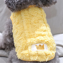 Fleece Pullover Pet Clothes Cute Wavy Double-sided Puppy Kitten Coats Sweater for Small Medium Dogs Cats Warm Winter Outfit