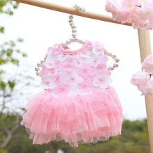 Dog Dress Pet Princess Dress Sweet Puppy Dresses Summer Pet Floral Gauze Dog Vest Apparel For Dogs And Cats