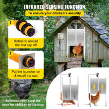SucceBuy Automatic Chicken Coop Door Timer & Light Sensor W/2 Remote Controls Opening Farm 110-220V Chicken Pets Dog Door Opener