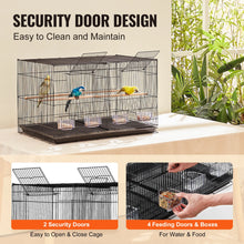 VEVOR 30Inch Flight Bird Cage Stackable Divided Small Animal Cage for Kinds of Birds Pet Travel Birdcage with Handle and Perches