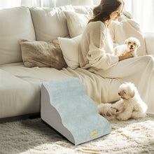 Pet Dog Stairs for High Beds and Sofa Couch High-Density Sponge Foam Dog Steps with Washable Cover for Puppies