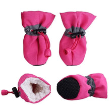 4Pcs Waterproof Winter Pet Dog Shoes Anti-slip Rain Snow Boots Footwear Lightweight Warm For Small Cats Puppy Dogs Socks Booties