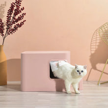 Sugar cube semi-enclosed cat litter box High-value cat litter box Portable large-capacity cat toilet Pet supplies
