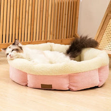 Soft Pet Cat Bed Round Plush Cat Nest Pet kitten Pillow basket Comfortable Sleeping Mat Suitable For All Kinds Of Cats