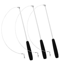 Cat Teaser Wands Three-section Telescopic Fishing Pole Wand Kitten Funny Catcher Teaser Stick Rod Interactive Stick Teaser Toys