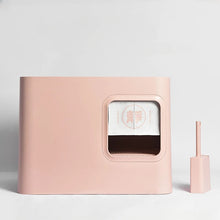 Sugar cube semi-enclosed cat litter box High-value cat litter box Portable large-capacity cat toilet Pet supplies