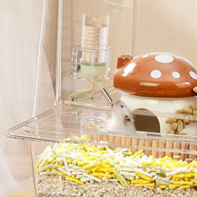 Hamster Water Bottle Stand Transparent Feeder Bracket For Squirrels Leakproof Hamster Water Bottle Magnetic Holder For Small