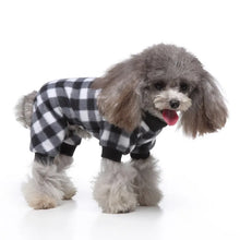 Pet Christmas Pajamas Red Black Buffalo Plaid Jumpsuit Dog Cat Soft Winter Clothes Puppy Doggie Checkered Sweater Apparel