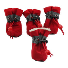 4Pcs Waterproof Winter Pet Dog Shoes Anti-slip Rain Snow Boots Footwear Lightweight Warm For Small Cats Puppy Dogs Socks Booties