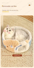 Multi-layer bear mailbox, cat scratching board,Removable three-layer cat nest Multi-layer cat tree hole Winter warm pet nest