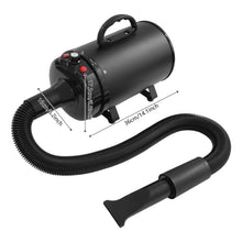 2200W Pet Hair Dryer, Adjustable Design Wind Speed, Electric Dog Cat Hair Dryer, Pet Drying Machine with 4 Nozzles