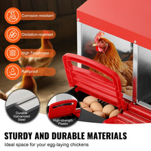 SucceBuy Chicken Nest Box Stable & Corrosion-Resistant Metal Boxes with Inclined Nesting Boxes Fit for Different Chicken Breeds