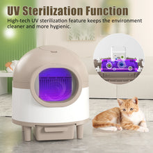 Self Cleaning Cat Litter Box 68L Automatic Cat Litter Box For 1.5-8kg Cat w/ Trash Bag & Litter Mat Smart Cat Toilet App Control