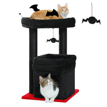 H68cm Small Cat Tree Condo for Indoor Hanging Ball Tower Large Top Perch Warm Cozy Home Sisal Scratching Post rascadores de gato