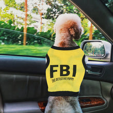 Dog T Shirt Cotton Dog T-shirt The Detective Puppy Dog Shirt Pet Dog Summer Clothes From Size S To L Male Dog Clothes