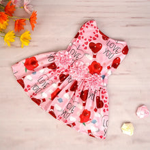 Dog Dress Pet Clothes Spring Summer Puppy Skirt Princess Dress Fashion Flower Heart Lovely Pattern Sleeveless Dog Dresses