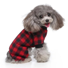 Pet Christmas Pajamas Red Black Buffalo Plaid Jumpsuit Dog Cat Soft Winter Clothes Puppy Doggie Checkered Sweater Apparel