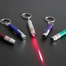 Keychain Red Laser Pointer Pen With White LED Torch Pet Cat Dog Toy Classroom Business Presentation Tool