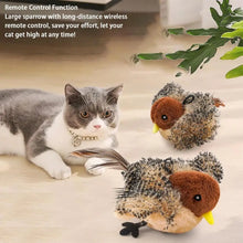 Flappy Bird Cat Toy Rechargeable Pet Cat Interactive Plush Toy Flapping Bird Toy Stimulate Hunting Instincts Remote Control USB