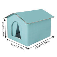 Outdoor Cat House Foldable Warm Pet Cave for Winter Waterproof Rainproof Kitten Cave Pet Tent Bunny Bed for Feral Cat Puppy