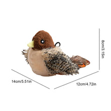 Interactive Cat Toys Flapping Bird Cat Toy Flying Wings Sparrow Catnip Toys Vivid Chirping Simulation Bird Interactive Cat Toy