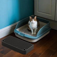Waterproof Home Kitten Toilet Ramp Pedal with Filter Function Reusable Easy Cleaning Keeps Room Tidy Compact for Home Litter Box