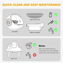Automatic Litter Box, Self Cleaning Cat Litter Box for Multiple Cats, with Liners and Mat Included, Gift for Your Cat Friends