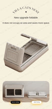 Large multi-story cat carrier Multifunctional cat villa Household foldable closed cat litter box Pet supplies storage cabinet