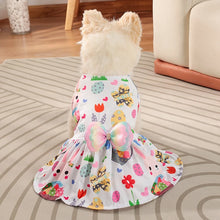 Easter Eggs Dog Dress for Small Dogs Girl Pink Puppy Dresses Dog Clothes Holiday Pet Costume Spring Summer Cat Apparels Cute