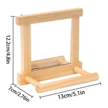 Bird Mirror Perches For Cage Cockatiel Climbing Branch Toy Natural Wood Parrot Cage Pole For Parakeets Cockatiels Lovebirds